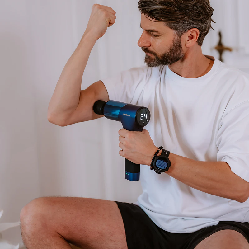 Masážní pistole Medivon Gun ElitPulse s příslušenstvím