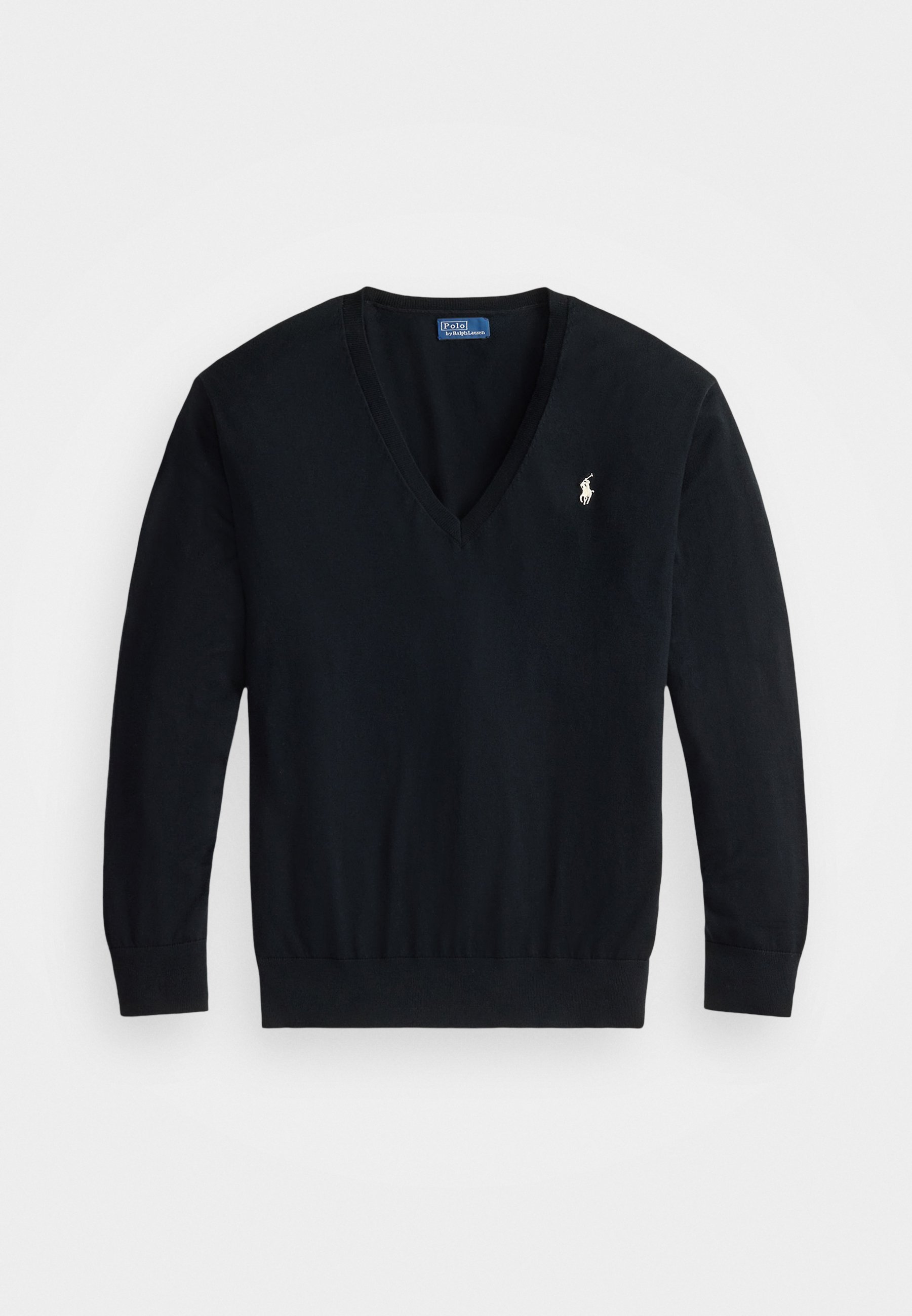 Polo Ralph Lauren katoenen V-hals trui - Jumper - zwart