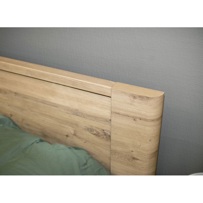 Cama para adultos - CONFIDENCE - 180 x 200 cm - Roble artesanal - GAMI