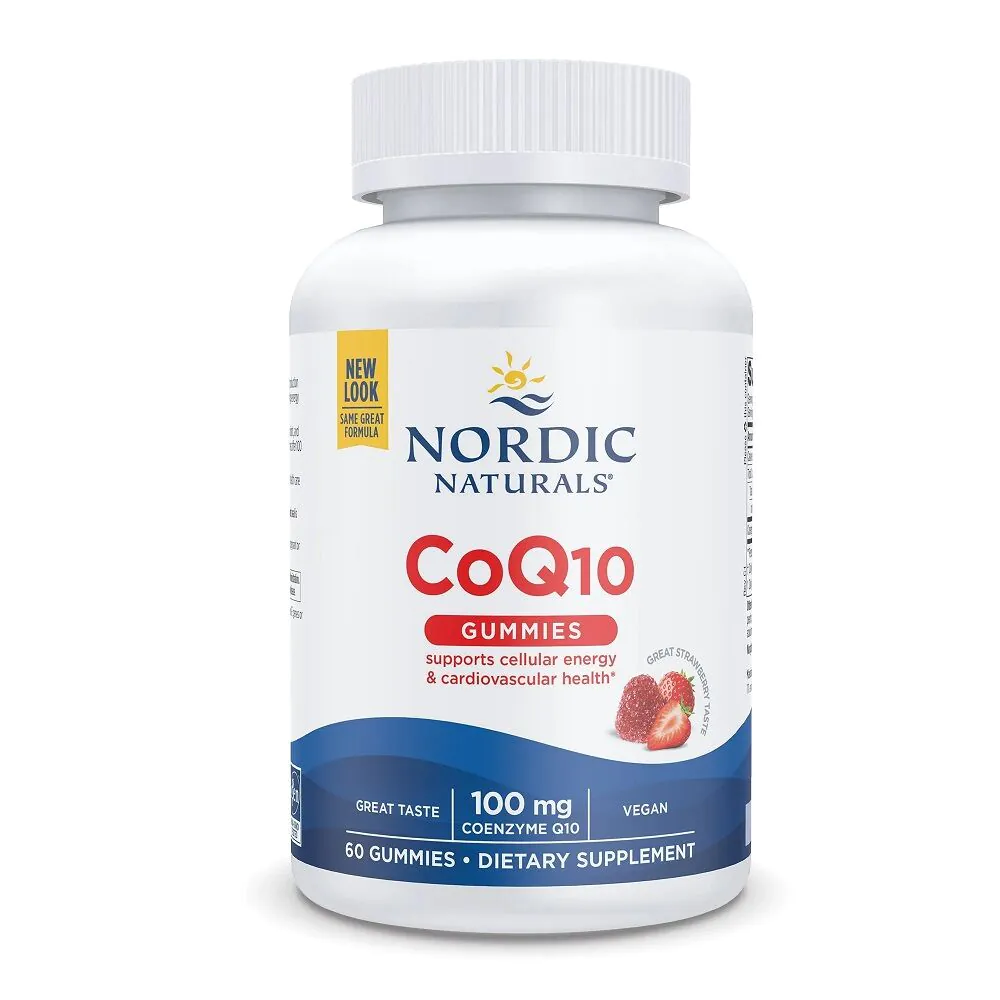 Nordic Naturals CoQ10 Gummies 100 mg Strawberry Żelki o smaku truskawkowym