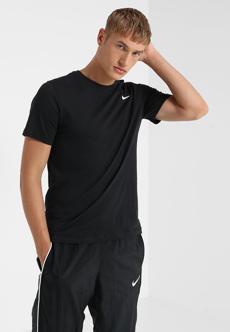 Nike Performance CREW SOLID - Sportovní tričko - black/white