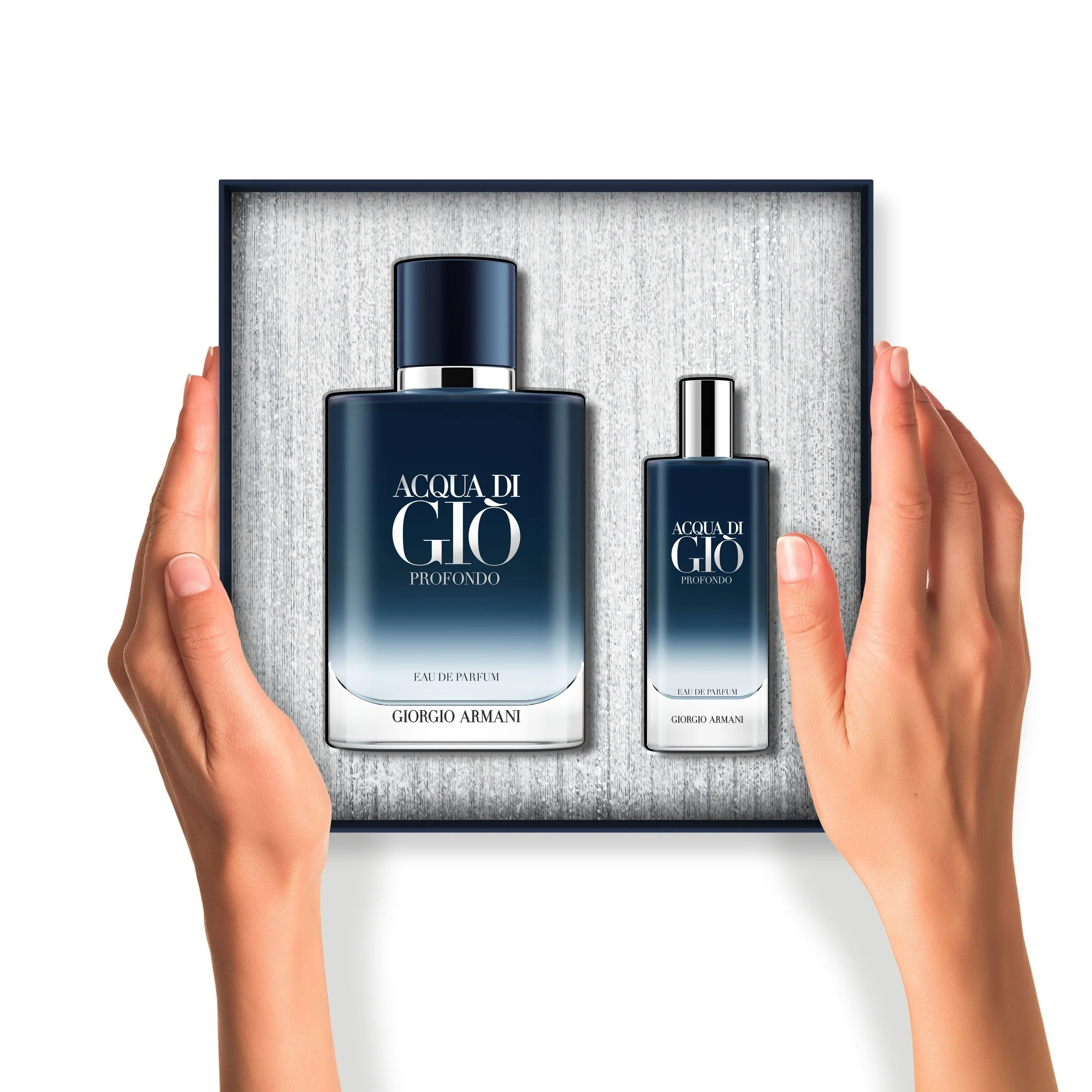 Acqua Di Giò Gift Set Acqua di Giò Profondo - Cofanetto Profumo Uomo, Eau de Parfum