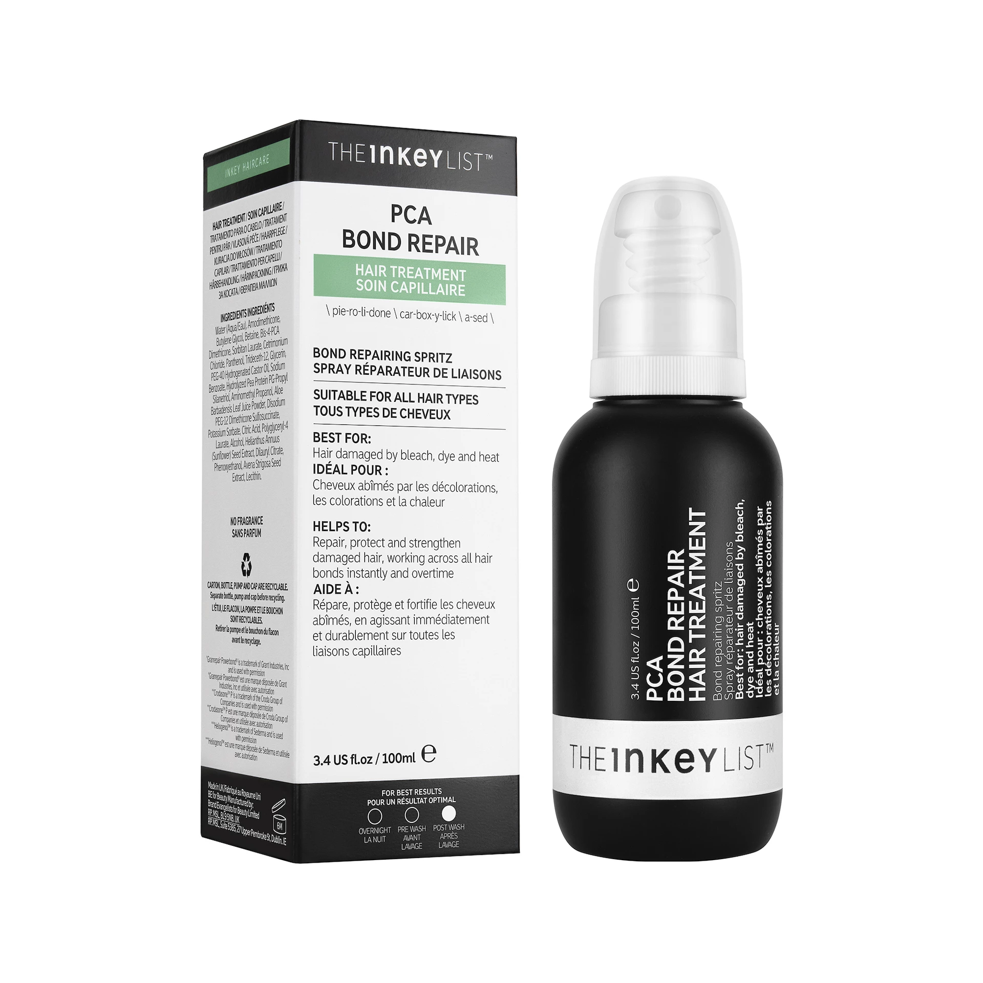 Vlasová kúra PCA Bond Repair - seznam INKEY