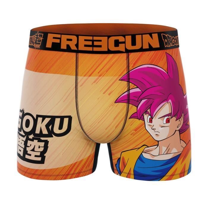 Boxer Homme Dragon Ball Super 9 - FREEGUN - Rose - Polyester et Elasthanne