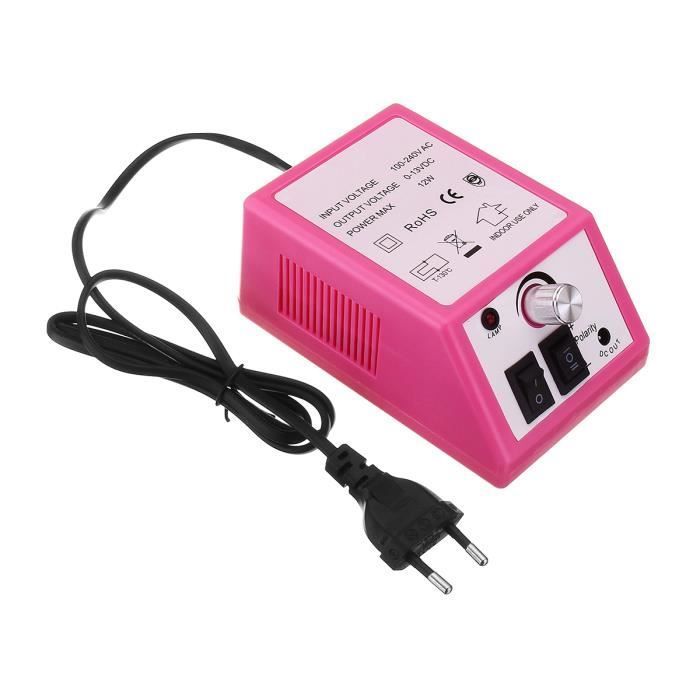 TEMPSA Professional Electric Nail Drill - 20000 RPM - Pink - Adjustable Speed