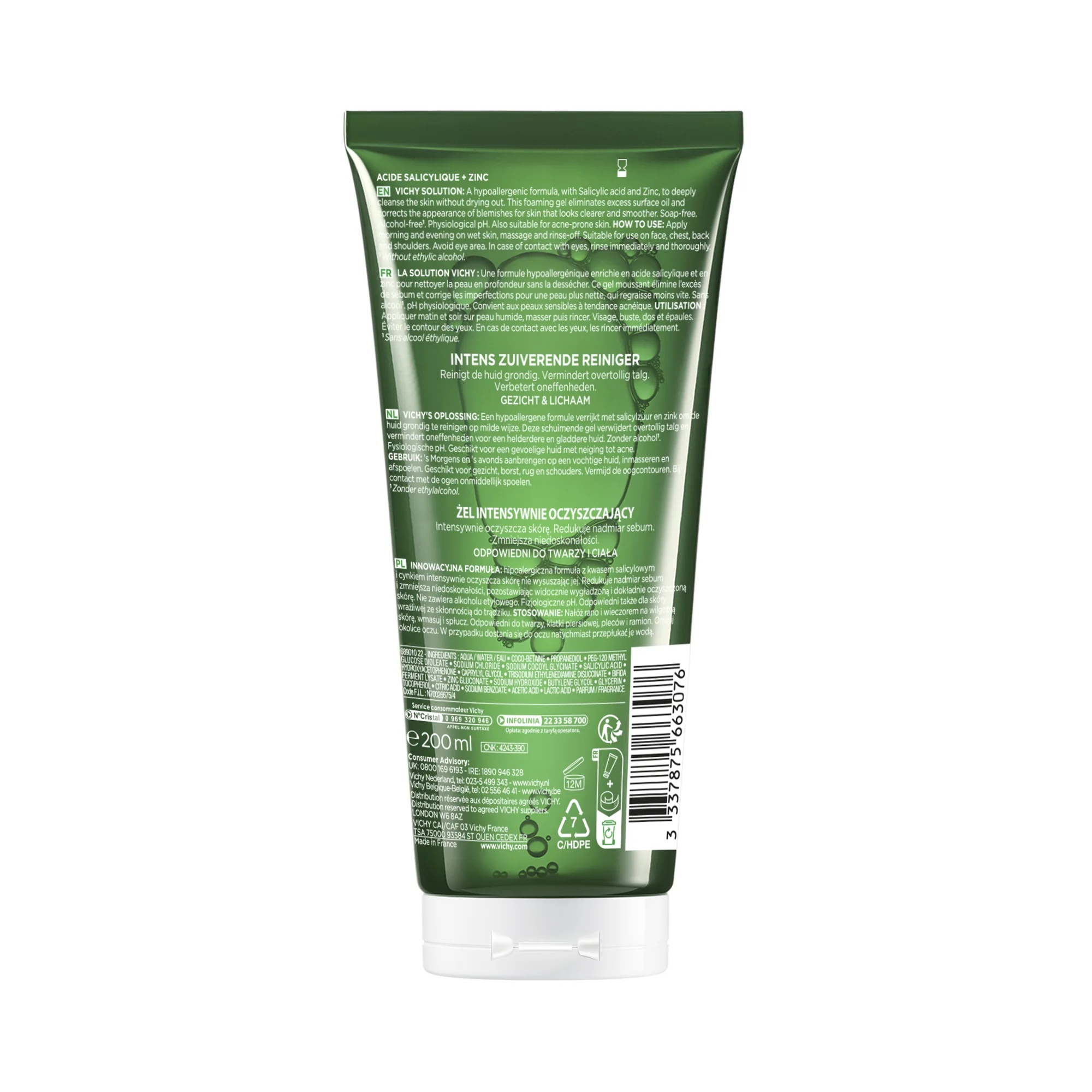 VICHY Vichy Normaderm Phytosolution 200 ml Reinigingsgel