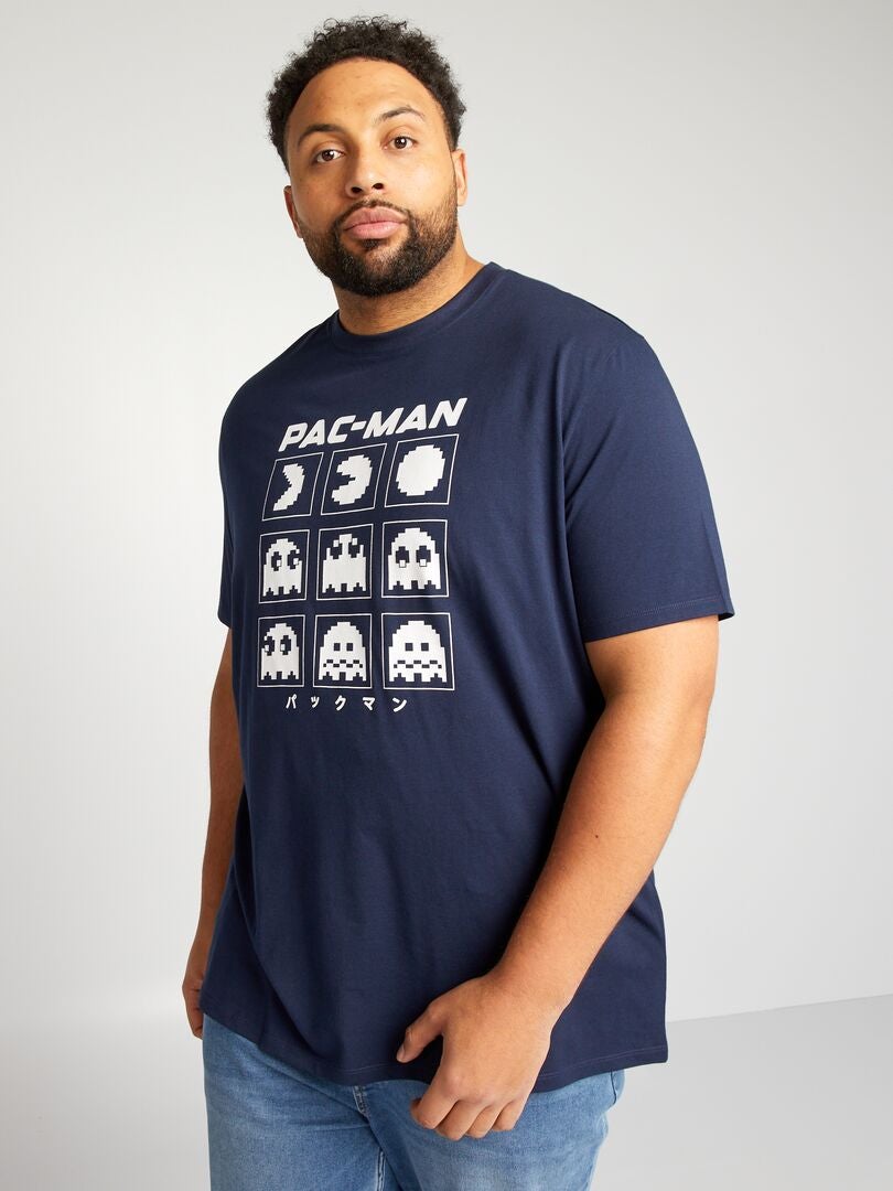 Camiseta estilo Pac-Man - PRETA