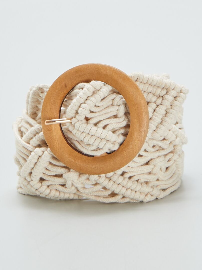 Macramé riem - WIT