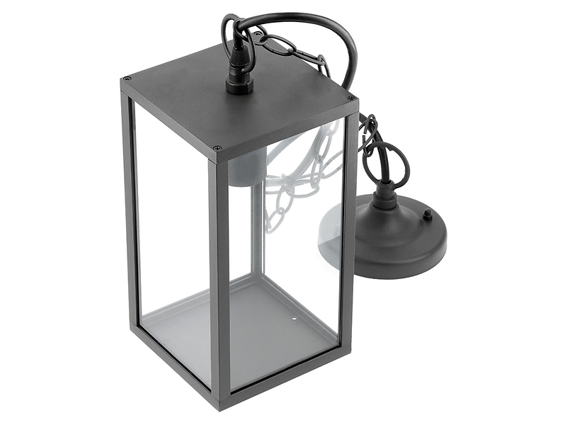 Lampa wisząca ogrodowa Ventana aluminiowa czarna