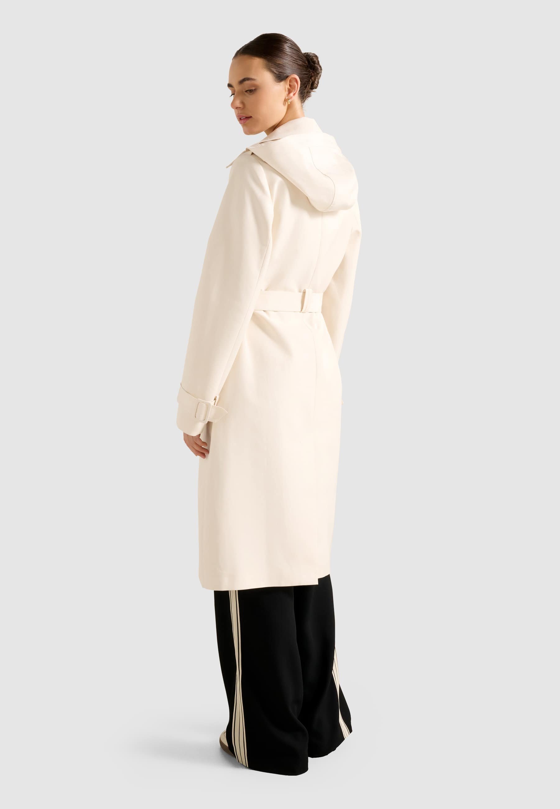 Forever New CAROLINE À CAPUCHE IMPERMÉABLE - Trench-coat - crème