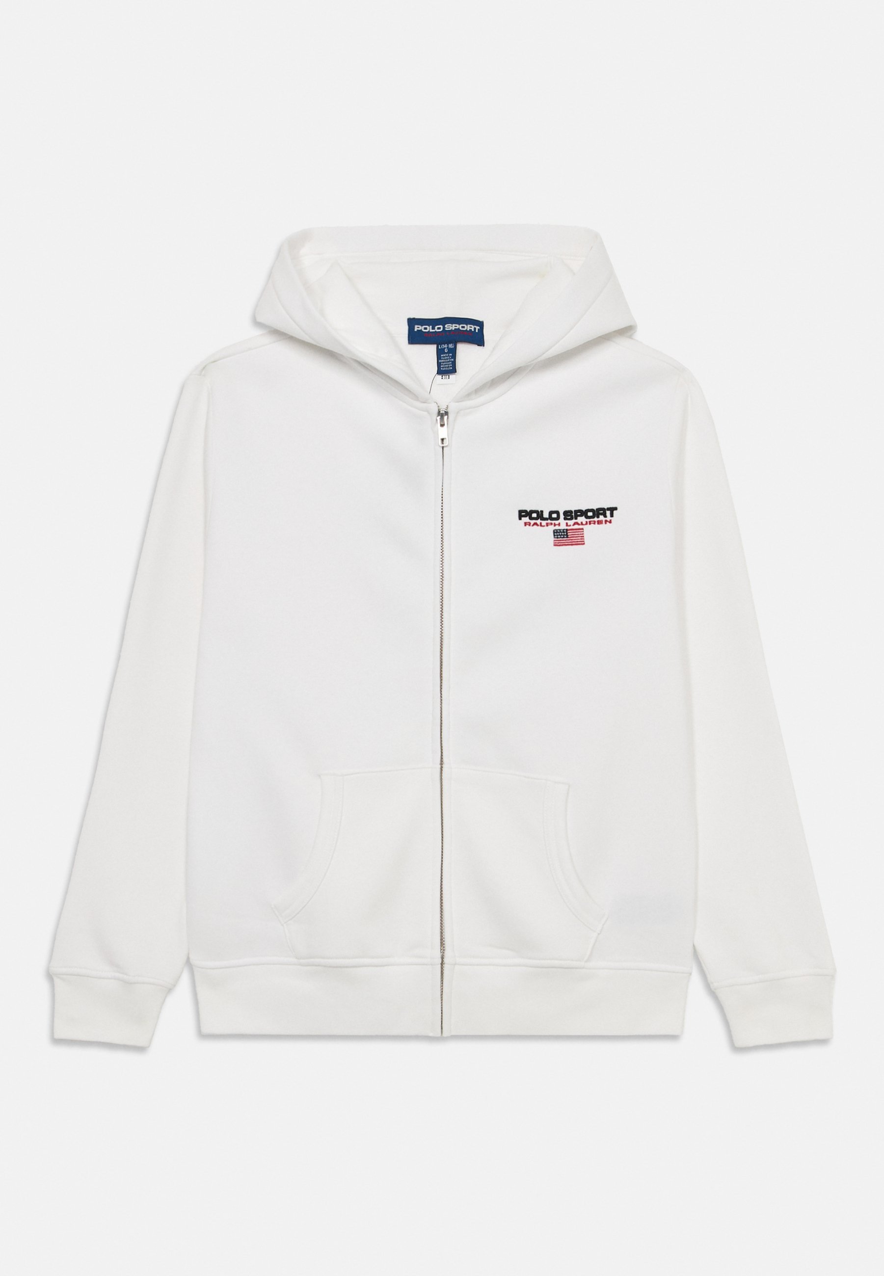 Sweat à capuche zippé unisexe Polo Ralph Lauren - blanc
