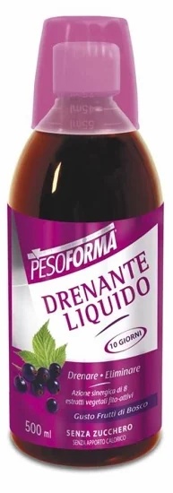 PESOFORMA Pesoforma vochtafdrijvend vloeibaar voedingssupplement verwijdert overtollig vocht 500 ml
