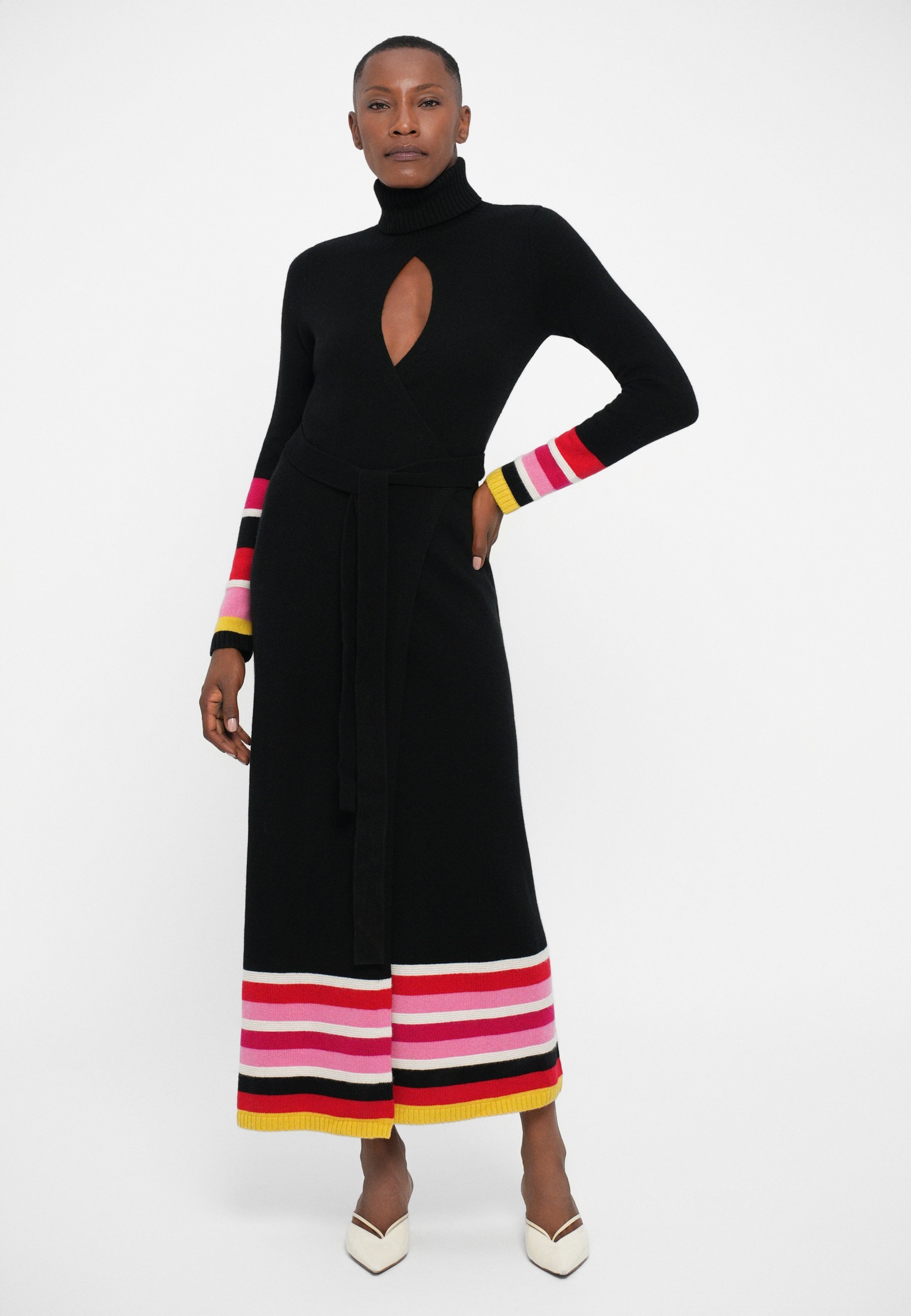 Diane von Furstenberg BEA PULVERRUHA - Pulóverruha - fekete kombináció