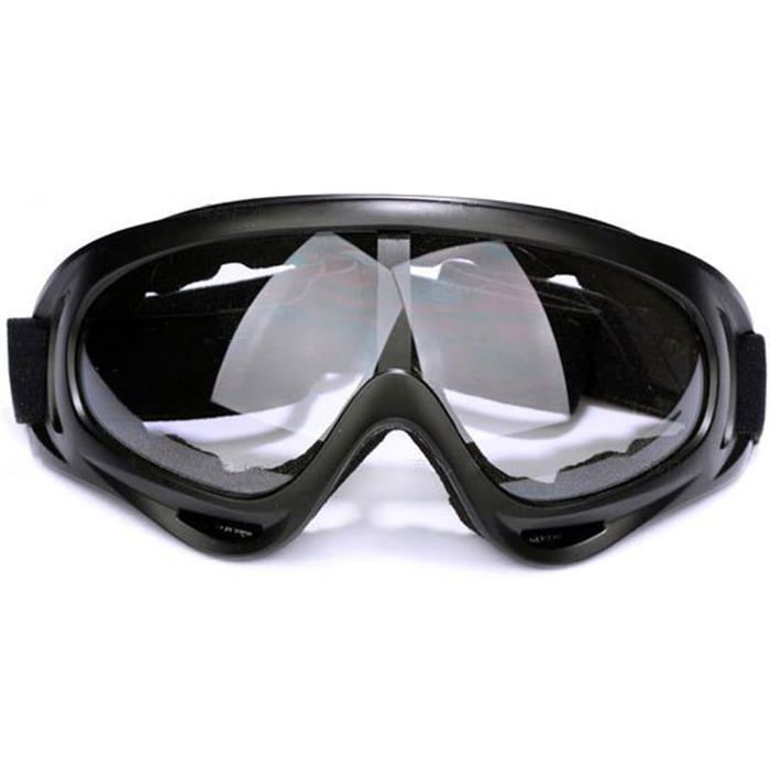 Ski Goggles - 1 Piece - TPU - Anti-Fog and UV - For Motorcycle and Snowboard Helmets - Unisex