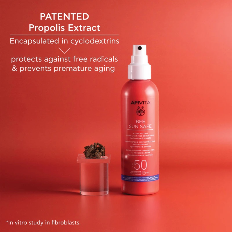 Apivita Bee Sun Safe Hydra Melting Ultra-Light Spray SPF50 zaščitno mleko za sončenje v spreju SPF 50