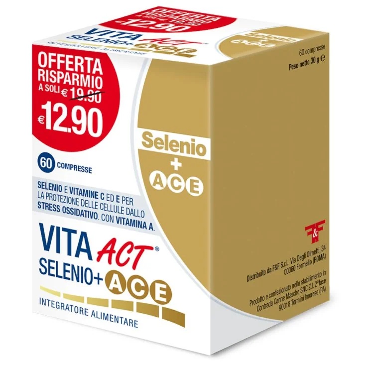 F&F Vita Act Selenium+Ace 60 comprimés Stress oxydatif