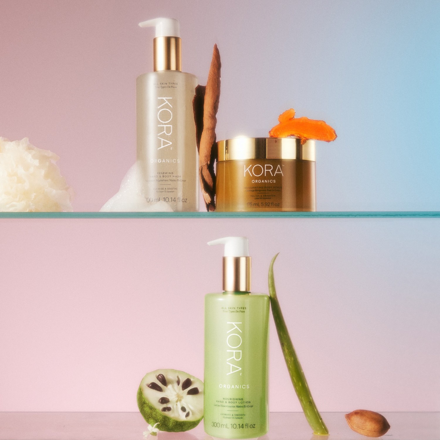 KORA Organics piling za tijelo – Osvježavajući piling za tijelo – 175 ml