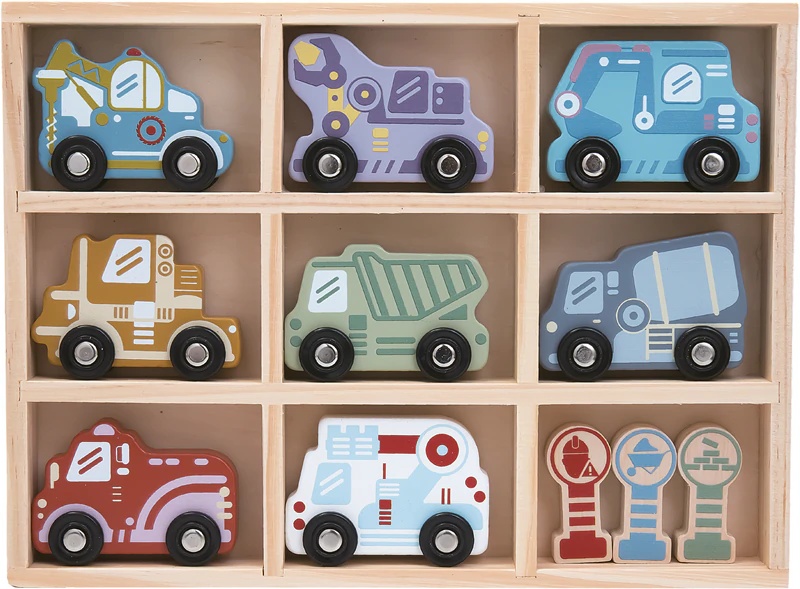 2Kids Toys koka automašīnu rotaļlietu komplekts