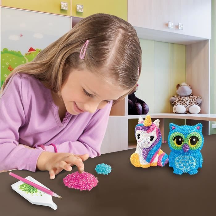 LEXIBOOK CRAZART - 3D-figuurtjes maken met edelstenen - Vanaf 8 jaar