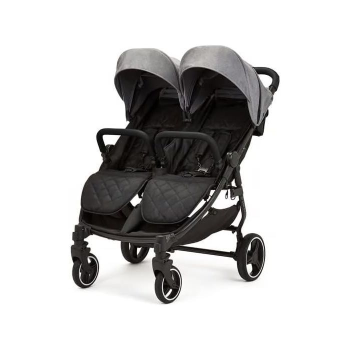 Poussette double Ickle Bubba Venus Max - Compacte et légère, 2 chauffe-pieds, housse de pluie
