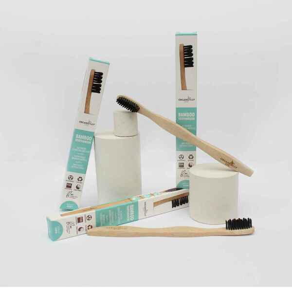 Spazzolino da denti in bambù Organically Epic per adulti - Setole morbide