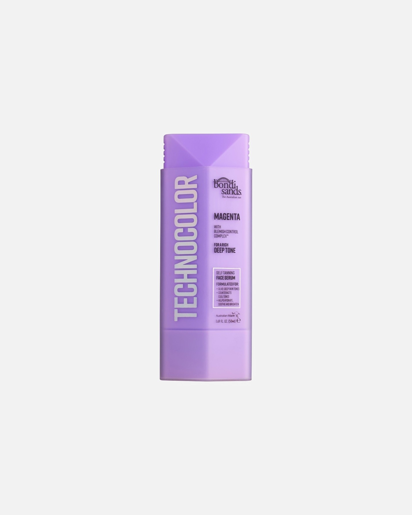 Bondi Sands savaiminio įdegio „Technocolor“ veido serumas „Magenta“ – 50 ml