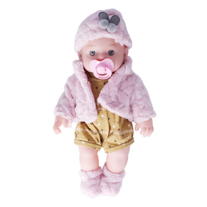 Realistische Reborn Babypop, Modieuze 30 cm Wasbare Witte Meisje met Zacht Lichaam, Speelgoedpop voor Kinderverjaardagscadeau Q12G-003C-026 - SALALIS