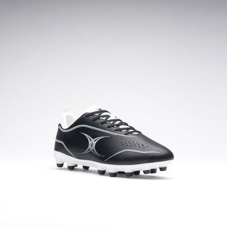 Men's Rugby Boots - GILBERT - CAGE TORQ MSX Boots - Black/White - Size 40 - Molded Studs