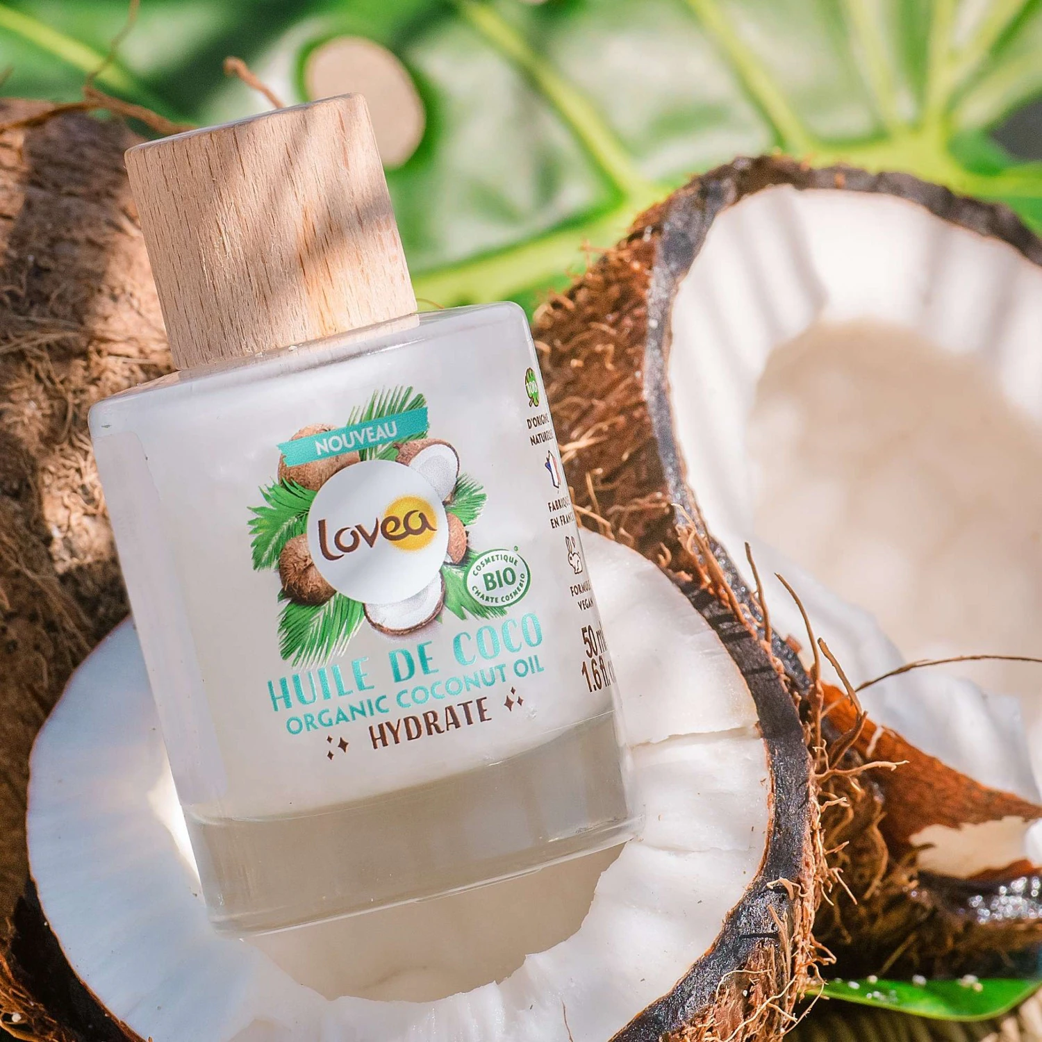 Lovea Huile de Coco Bio Hydrate Certifiée BIO