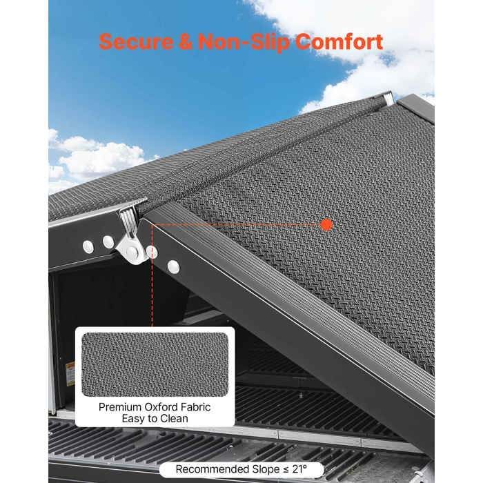 Rampa para perros VEVOR - 180 x 43,2 cm - Rampa de acceso plegable para coches, apta para perros medianos y grandes (hasta 113 kg).