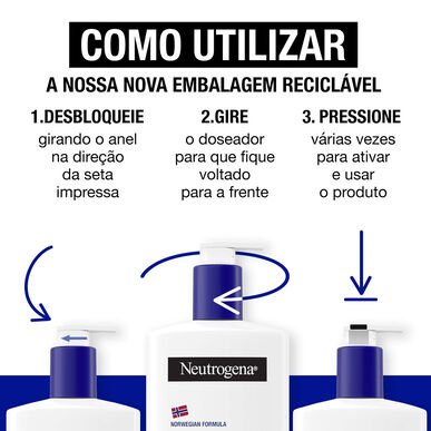 Lait corporel hydratant intense Neutrogena pour peaux sèches 750 ml