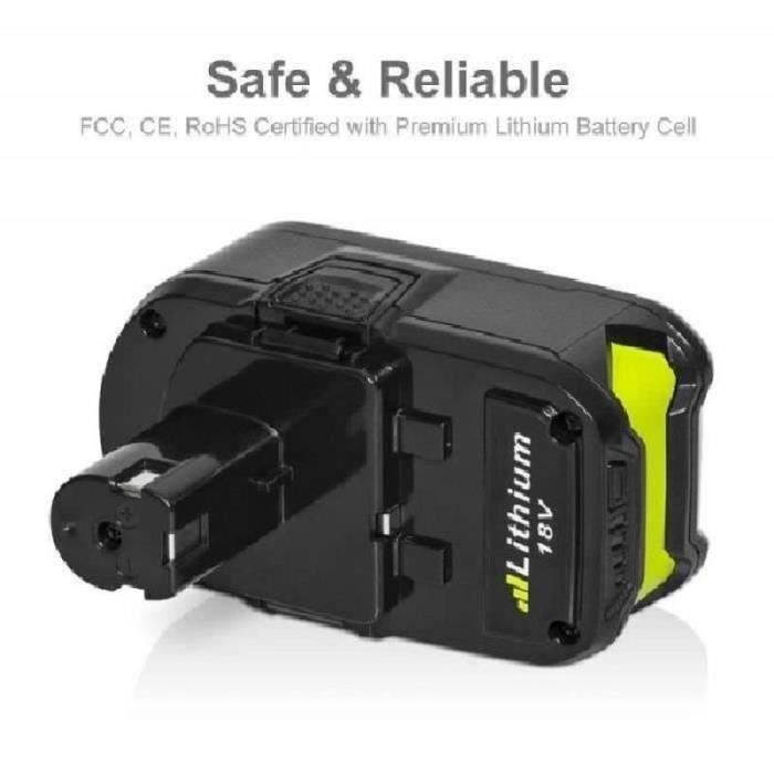 Accu - P108 - 18V - 5Ah - 2-pack, compatibel met Ryobi ONE+