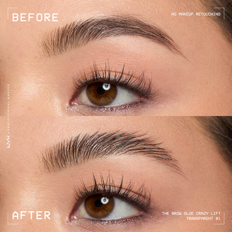 NYX Professional Makeup The Brow Glue Crazy Lift dlouhotrvající gel na obočí
