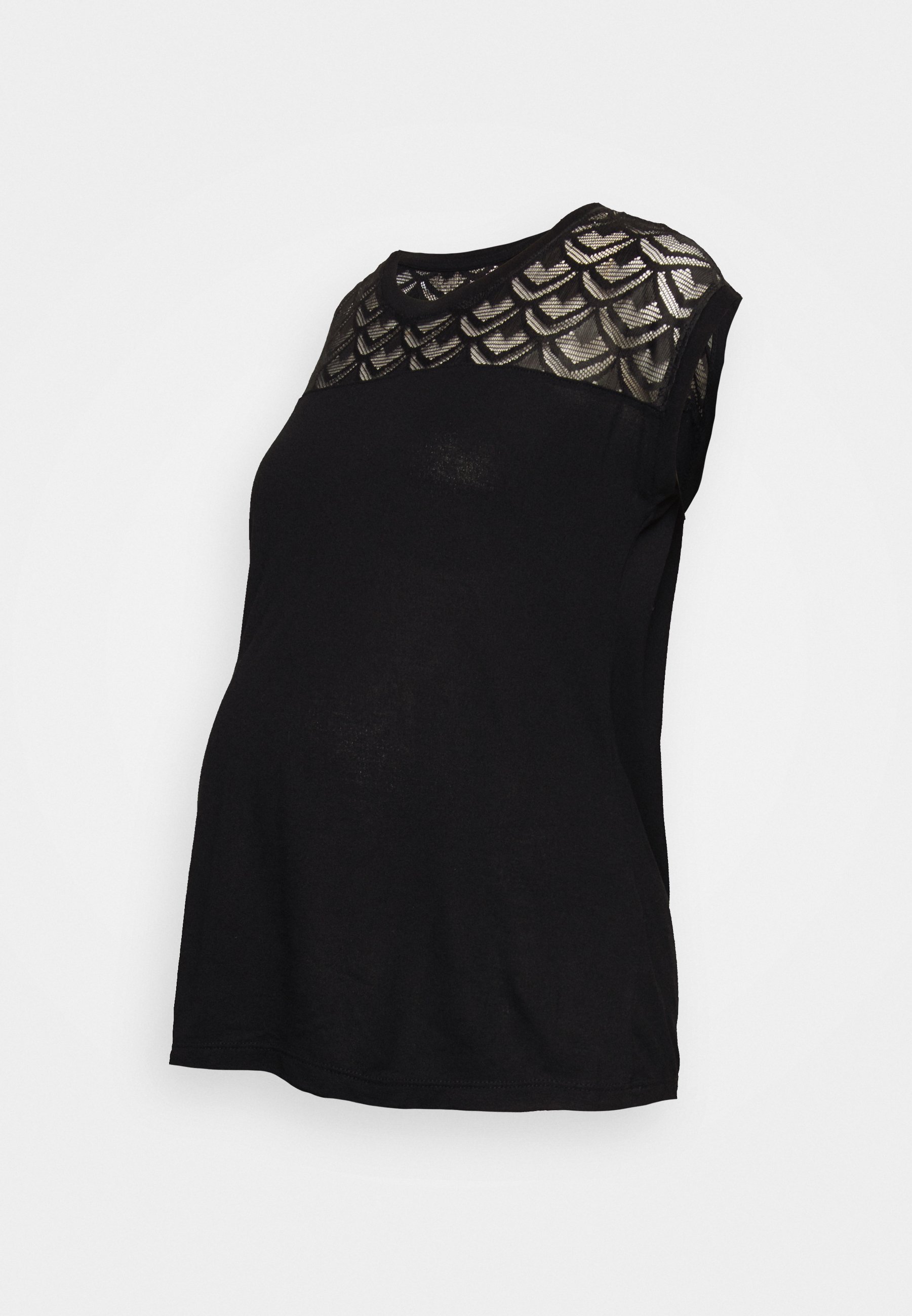 ONLY MATERNITY OLMNICOLE LIFE MIX - Top - zwart