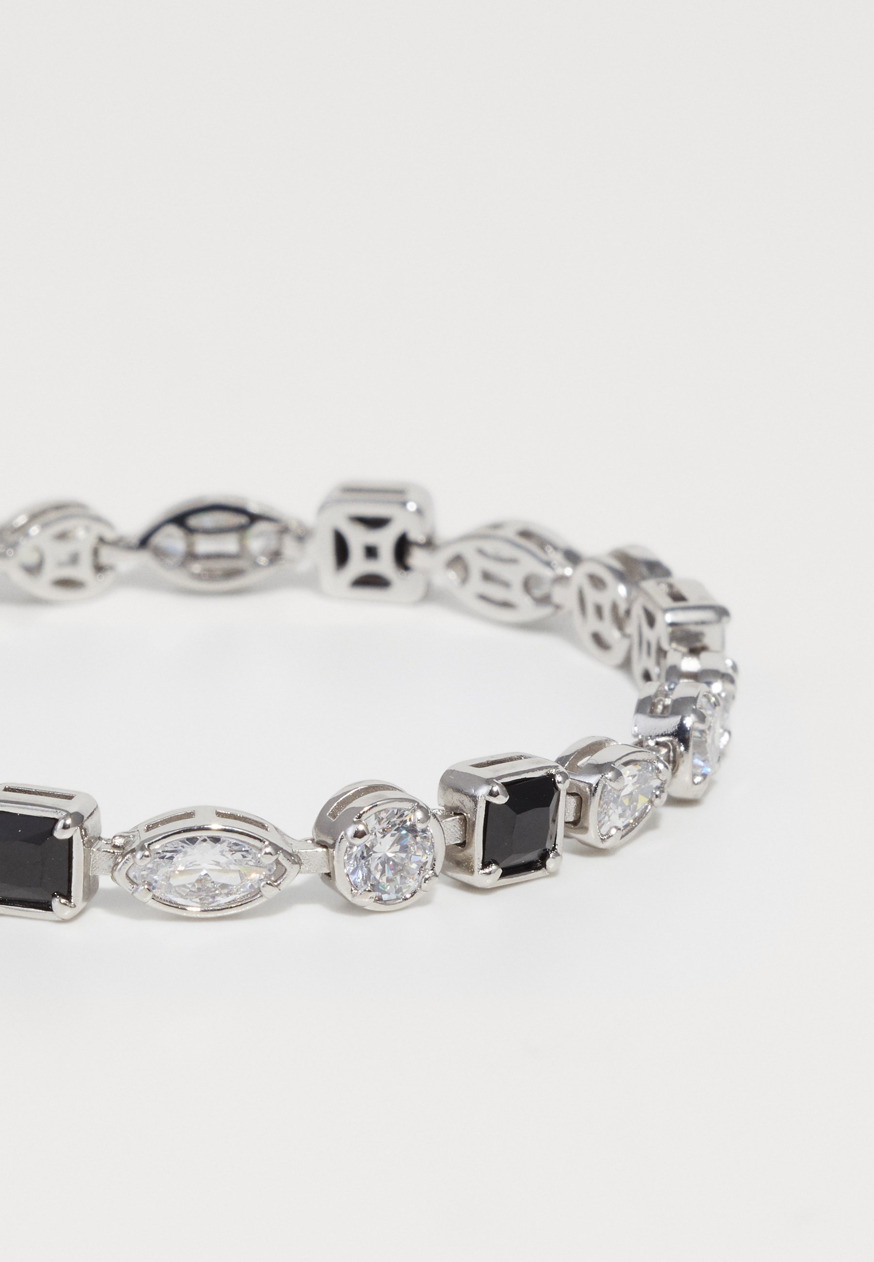 DARKAI MIXED STONES BRACELET UNISEX - Armbånd - white/black