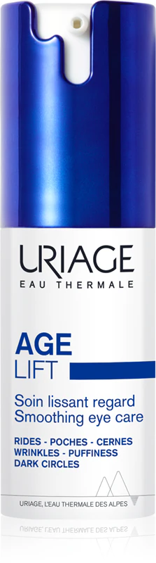 Uriage Age Lift Smoothing Eye Care: cuidado para a área dos olhos que minimiza linhas finas e define o contorno com retinol.
