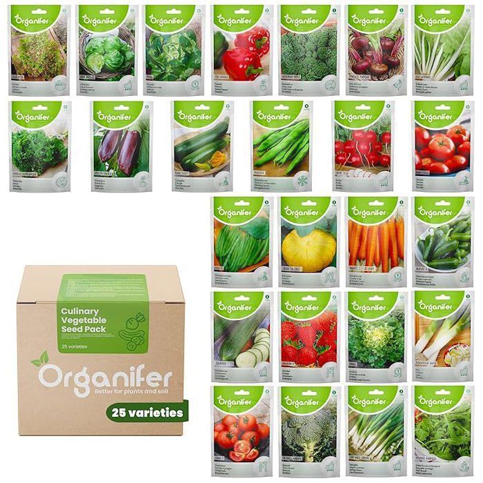 Samen - Organifer - Gemüsesamenpackung mit 25 kulinarischen Sorten