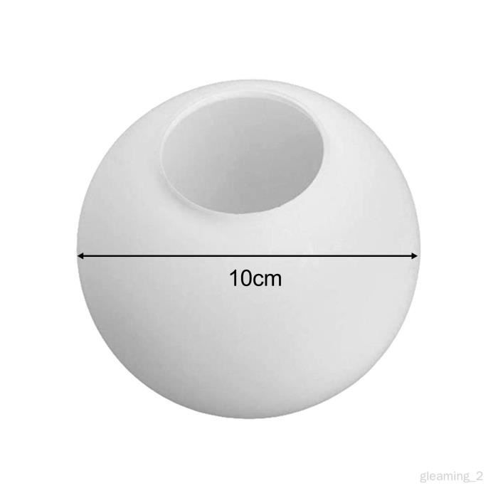 Pantalla de lámpara - Cristal - 10 cm - Blanca - Contemporánea - Diseño elegante