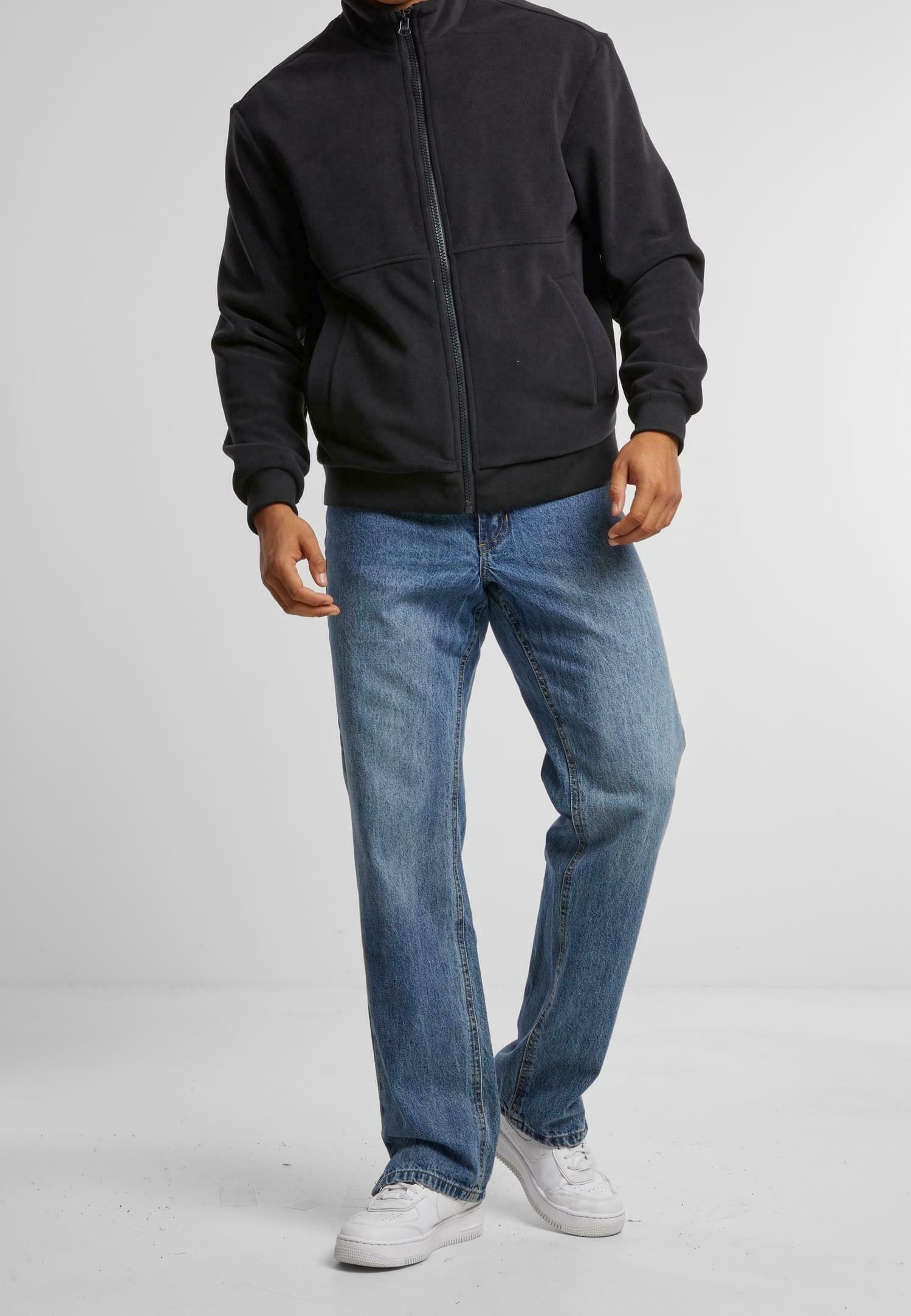 Urban Classics fleecejack - zwart