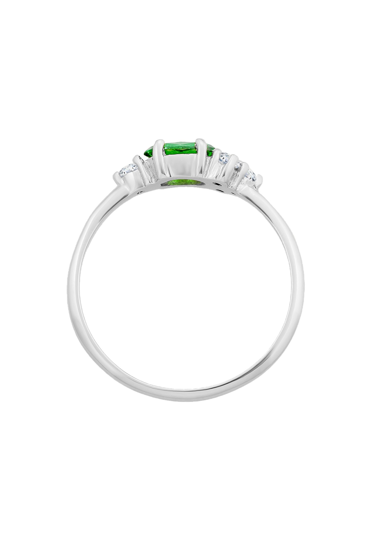 Elli Femmes Bague de fiançailles Extravagant Vert avec Cristal de Zirconium en Argent Sterling 925