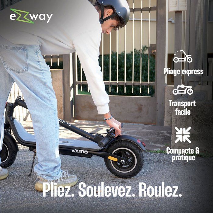 Monopattino elettrico - EZWAY - EX100 - 450W - ruote da 10