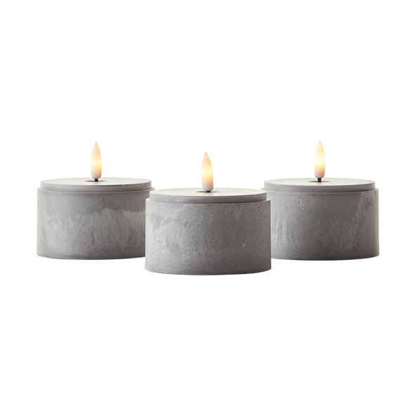 Luminária de mesa em formato de vela LED Bougie, conjunto de 3