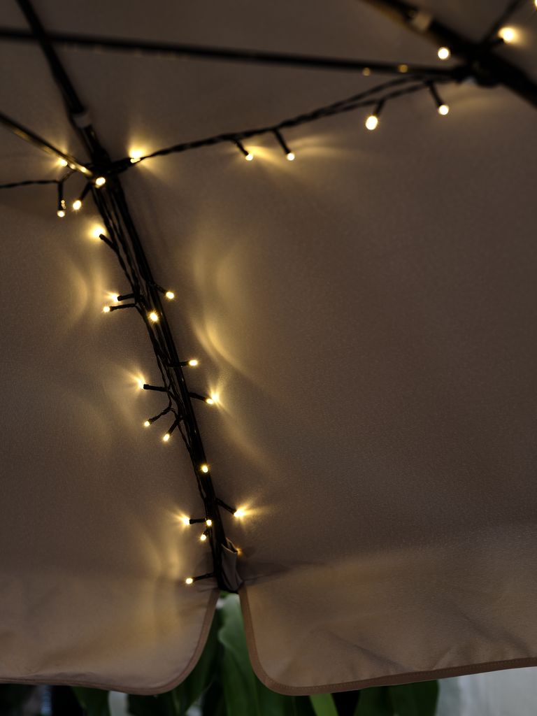 BERGIRISK saulės energijos šviesos girlianda BERGIRISK L1000cm su 100 LED lempučių