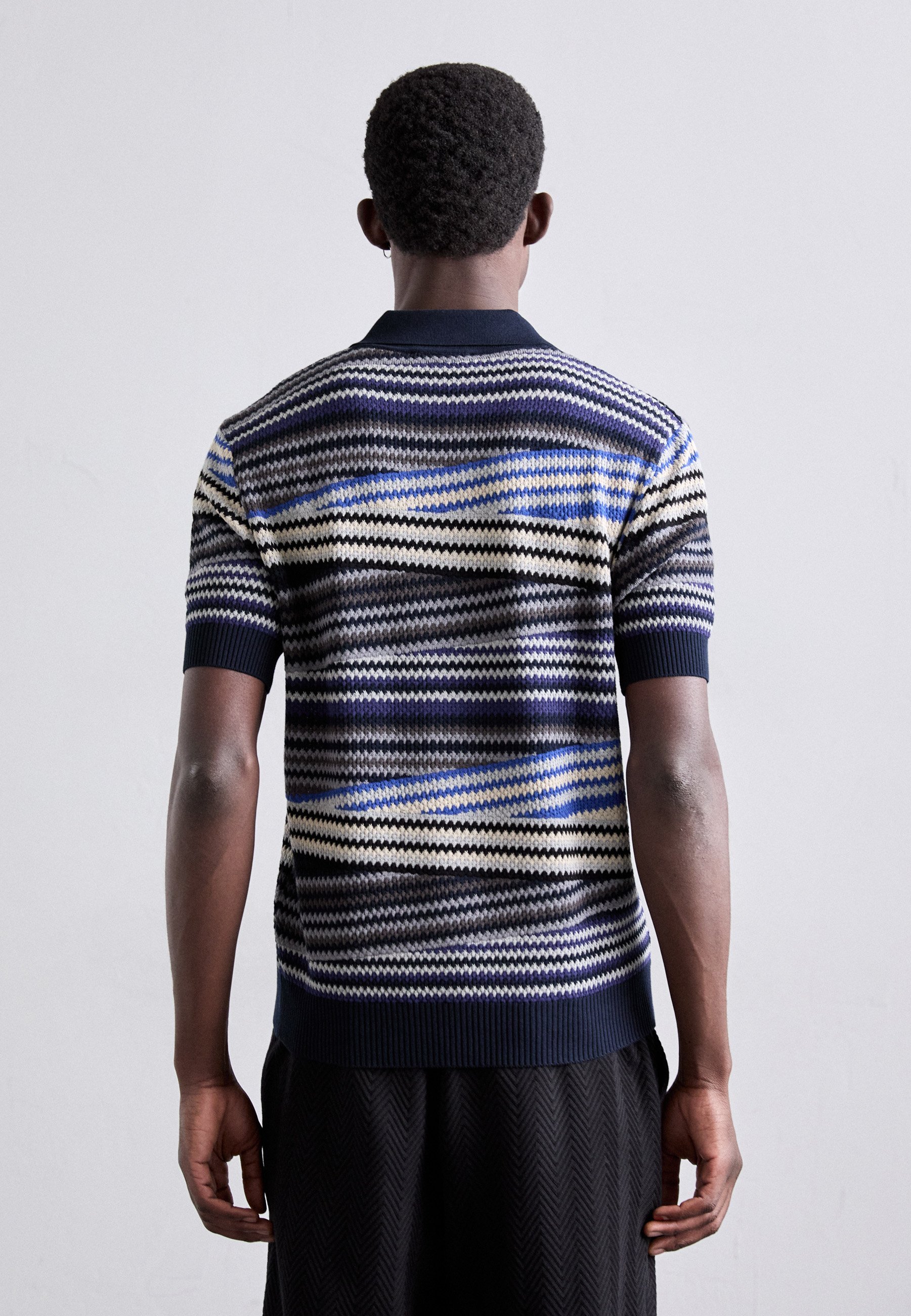 Missoni SHORT SLEEVE - Polo shirt - multi-coloured/blue