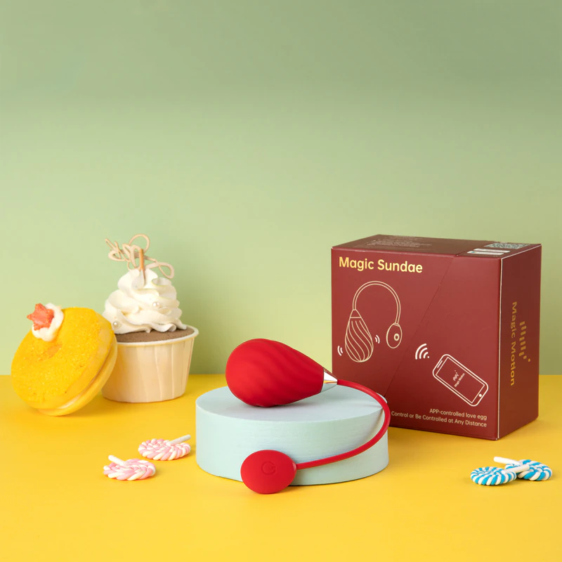 Ovo vibratório do amor controlado pelo aplicativo Magic Motion Sundae
