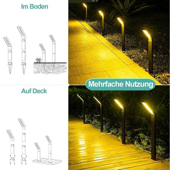 Foco solar exterior de 20 LED, resistente al agua IP55 con 3 modos, iluminación reflectora solar 2019