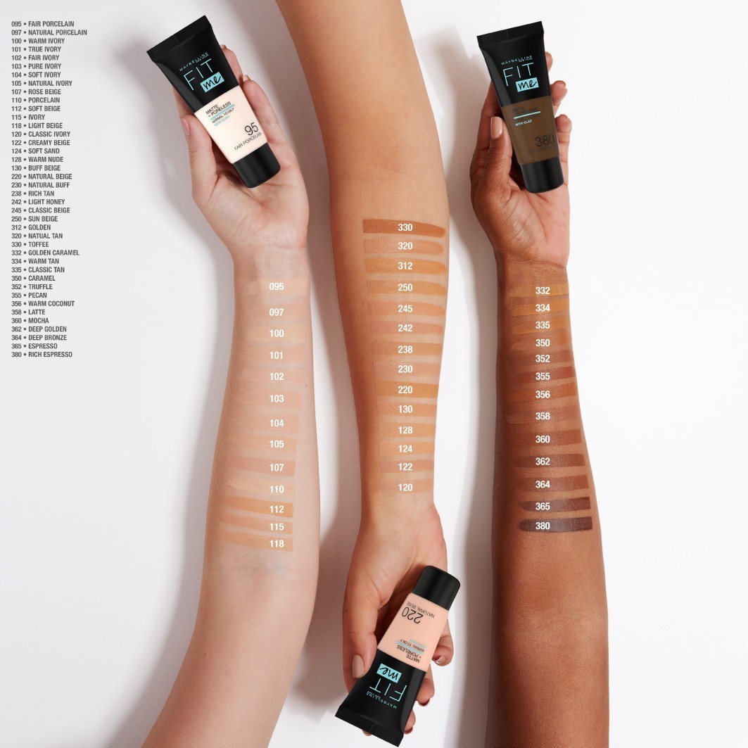 Matný + bezpórový make-up Maybelline Fit Me – 30 ml