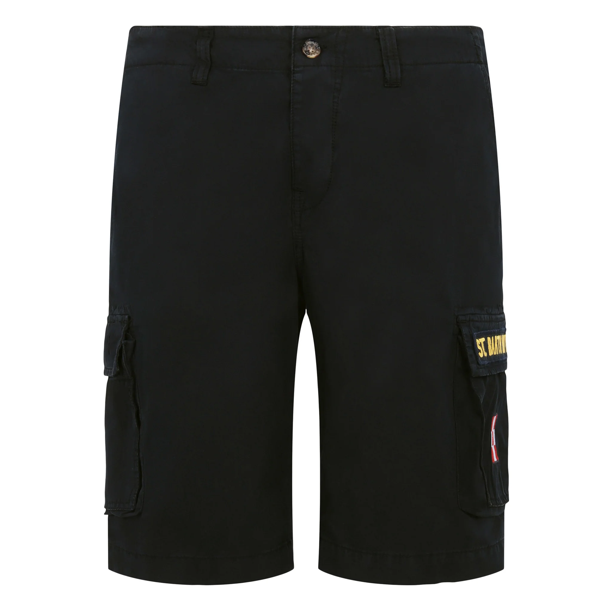 Blauwe katoenen cargoshorts