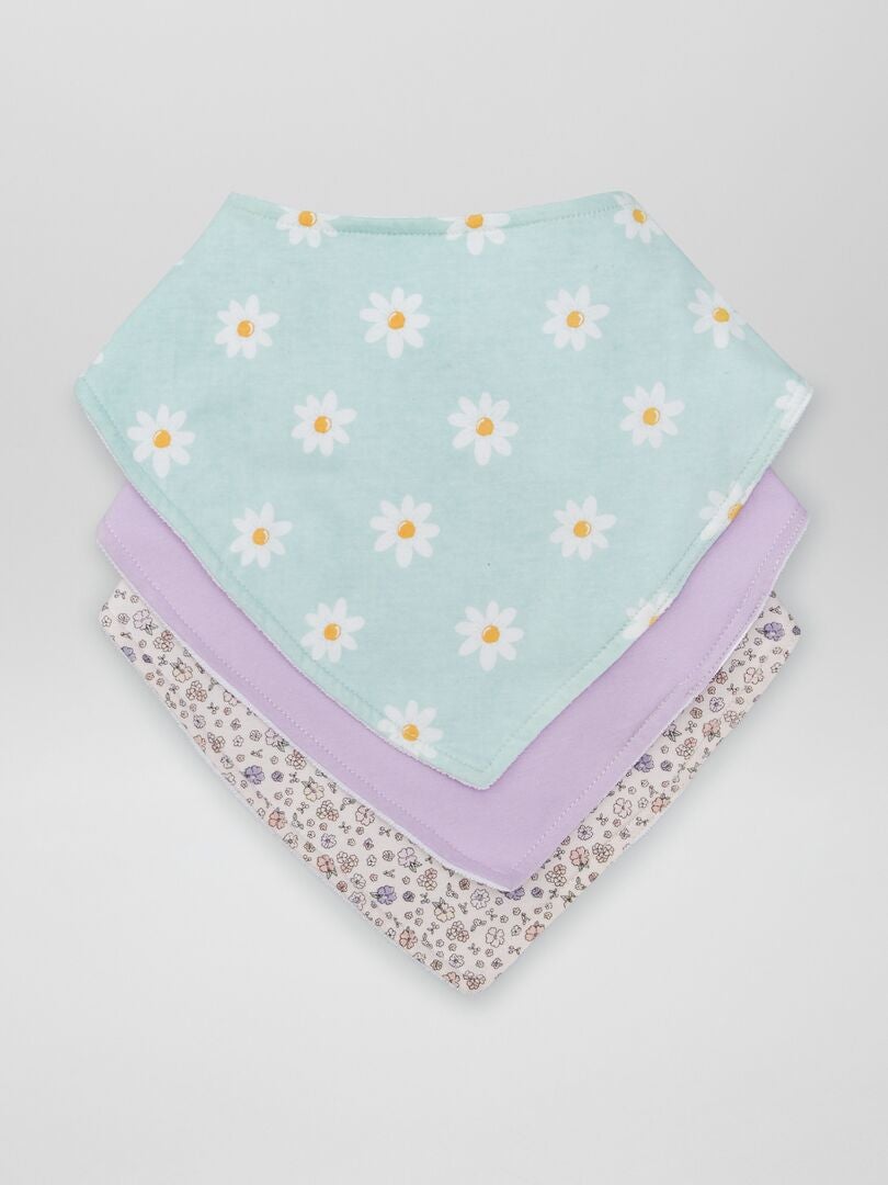 Conjunto de 3 babadores - ROSA