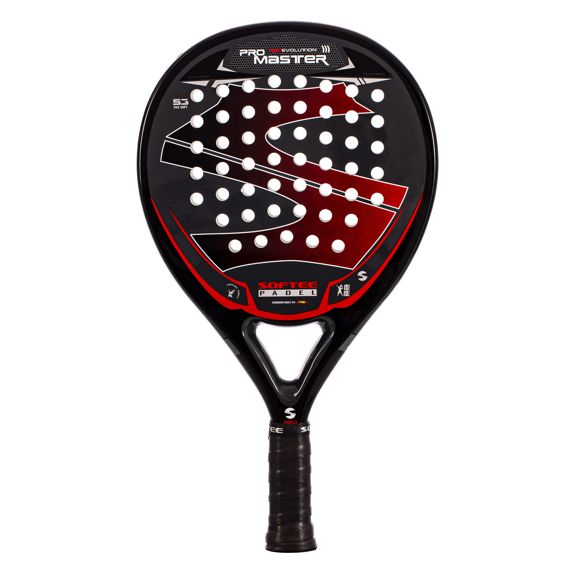  Pala Padel Softee Pro Master Evolution Rouge.